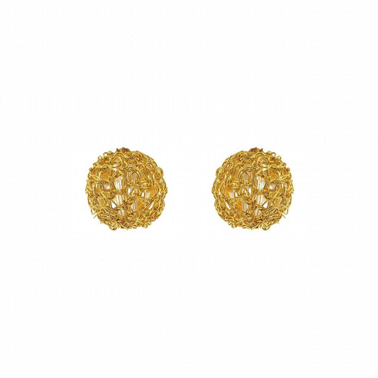 Women's Dome Post Handmade Crochet Earrings