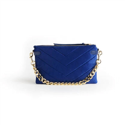 Women's Velvet Envelope Bag With Chain