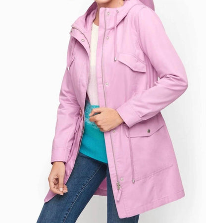 Hooded Washed Cotton Anorak Jacket