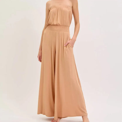 Studio Ko Clothing - Strapless Bamboo Pant Romper - Rack Hunt