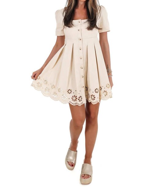 Women's Met Your Match Eyelet Mini Dress
