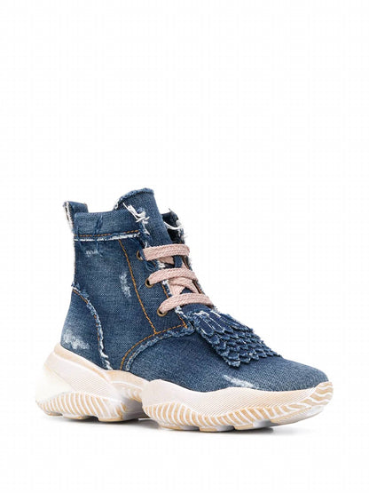 Women's Interaction Denim High-top Sneakers Boots