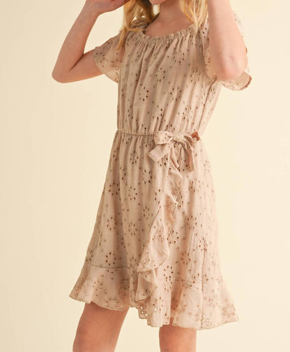 Girls Tween Delilah Faux Wrap Dress