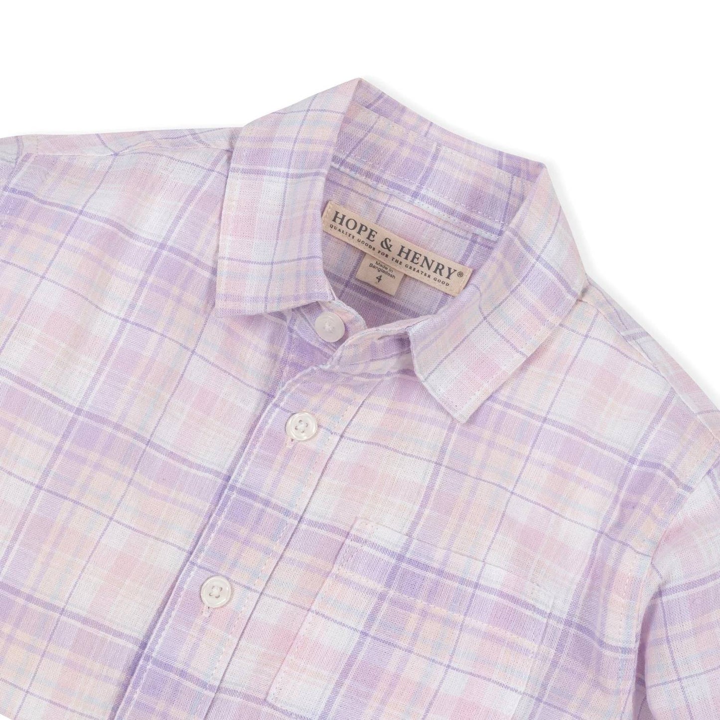 Boy's Linen Button Down Shirt