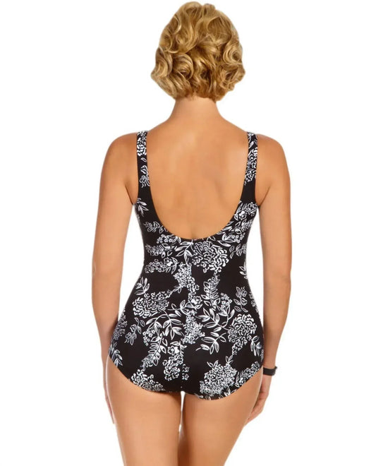 Shape Solver - Queens Lace Girl Leg One Piece Swimsuit - Rack Hunt