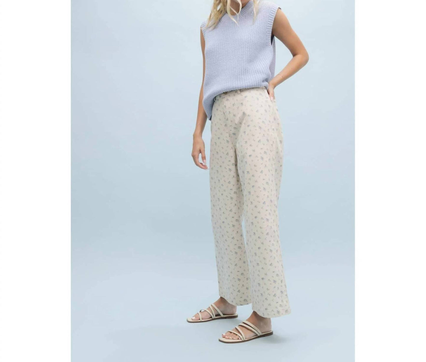 Women's Lulu Floral Print Wide Leg Pants
