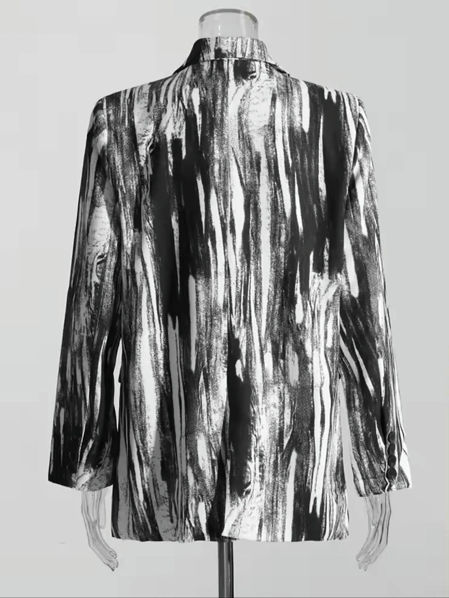 TWOTWINSTYLE - Women's Abstract Aura Blazer - Rack Hunt -