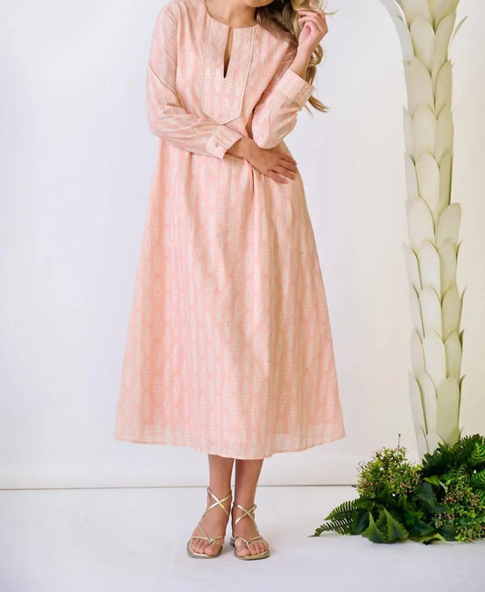 BROOKS AVENUE - Kaftan Long Sleeve Midi Dress - Rack Hunt
