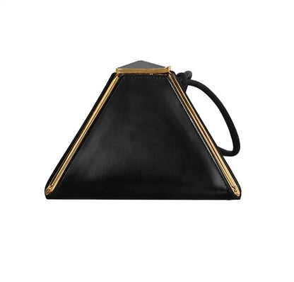 Women's Pyramid Leather Clutch