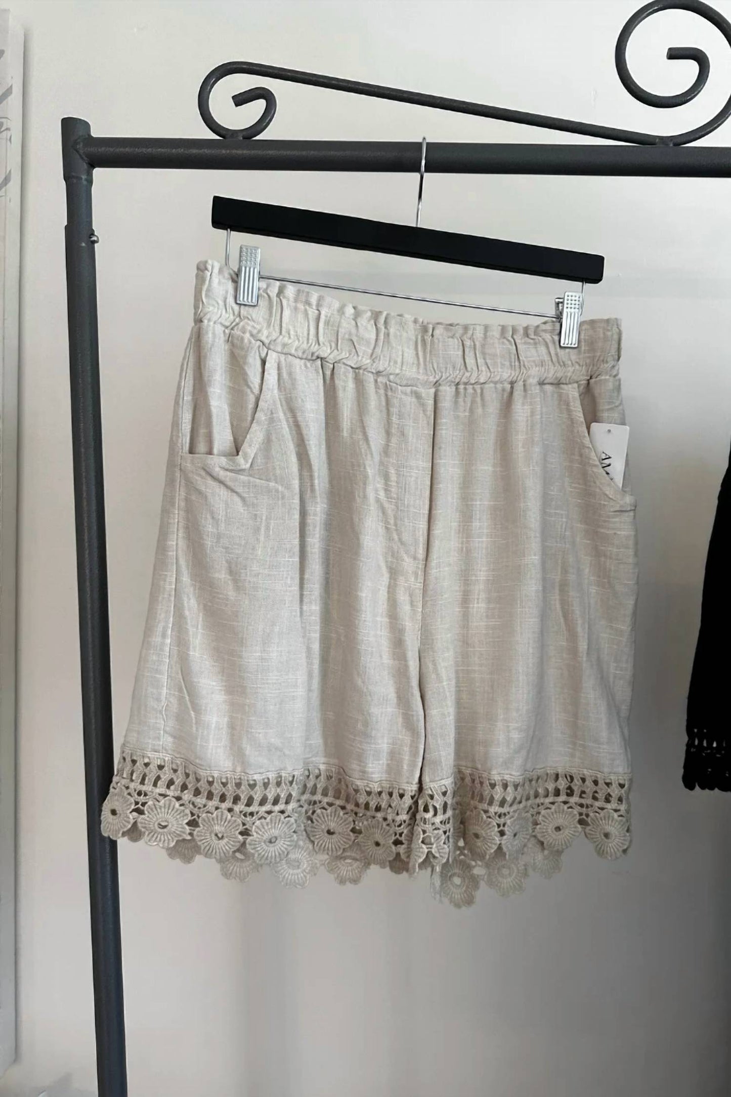 Women's Lace Trimmed Shorts