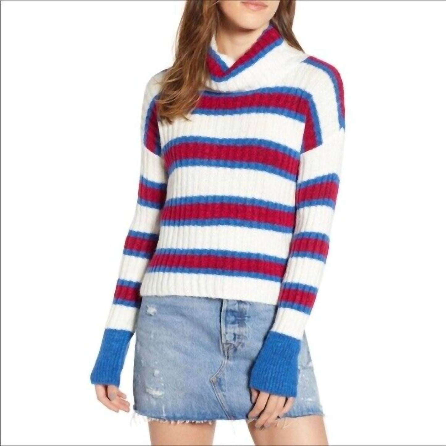 Ten Sixty Sherman - Cozy Knit Stripe Long Sleeve Sweater - Rack Hunt -