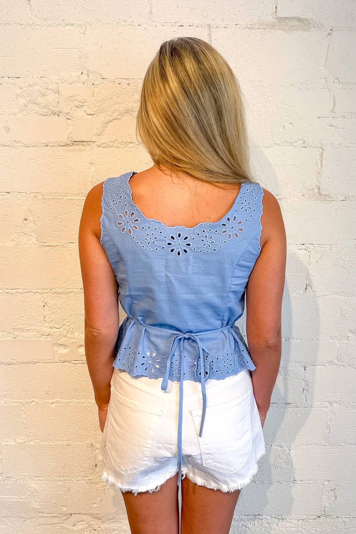 Ellie Eyelet Top