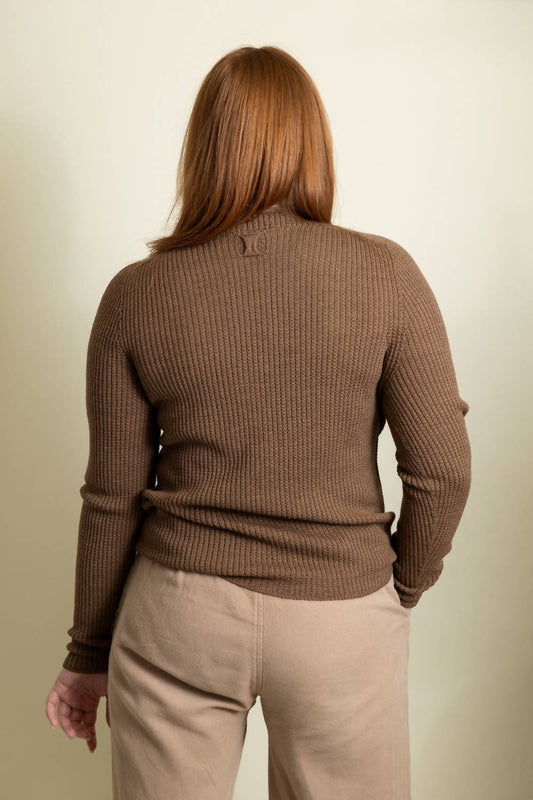 Crewneck Waffle Sweater