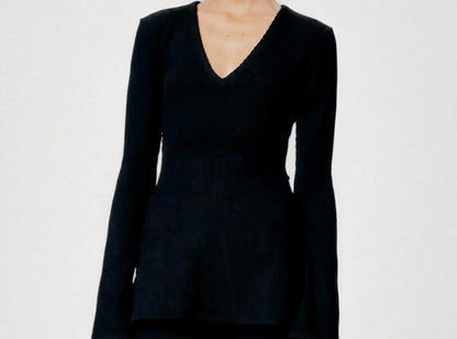Sylvie Enviro Rib V-Neck Top