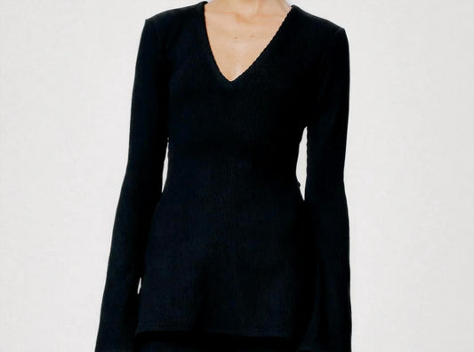 Sylvie Enviro Rib V-Neck Top
