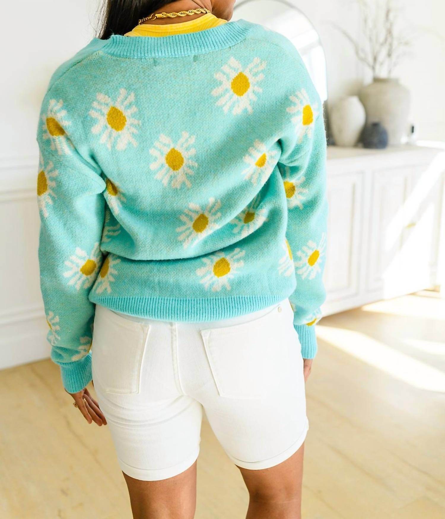 Ave Shops - Daisy Dearest Floral Cardigan - Rack Hunt -