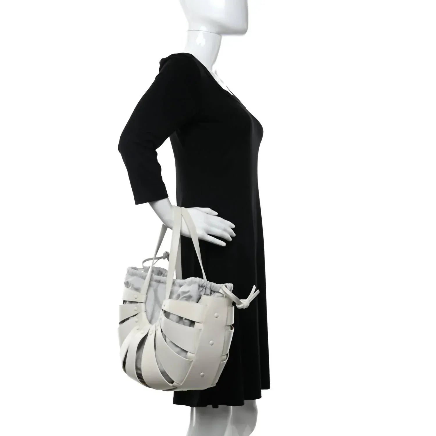 Bottega Veneta - Women's French Calfskin Shell Shoulder Bag - Rack Hunt