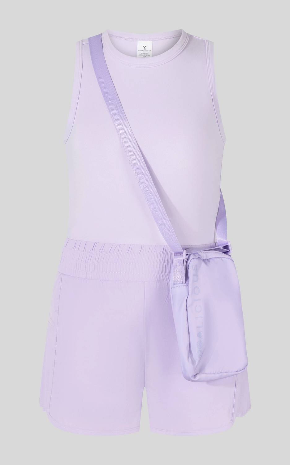 Tween Girls' Racerback Tank With Side Pleats Shorts & Camera Bag