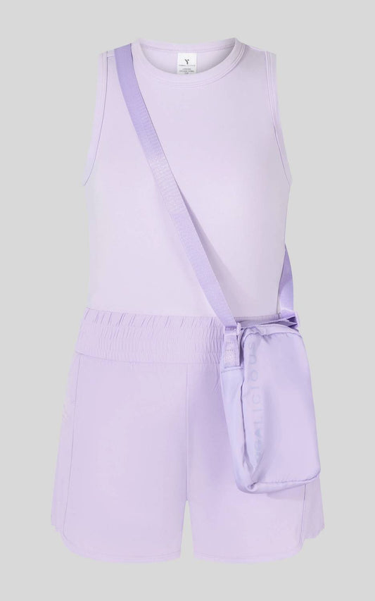 Tween Girls' Racerback Tank With Side Pleats Shorts & Camera Bag
