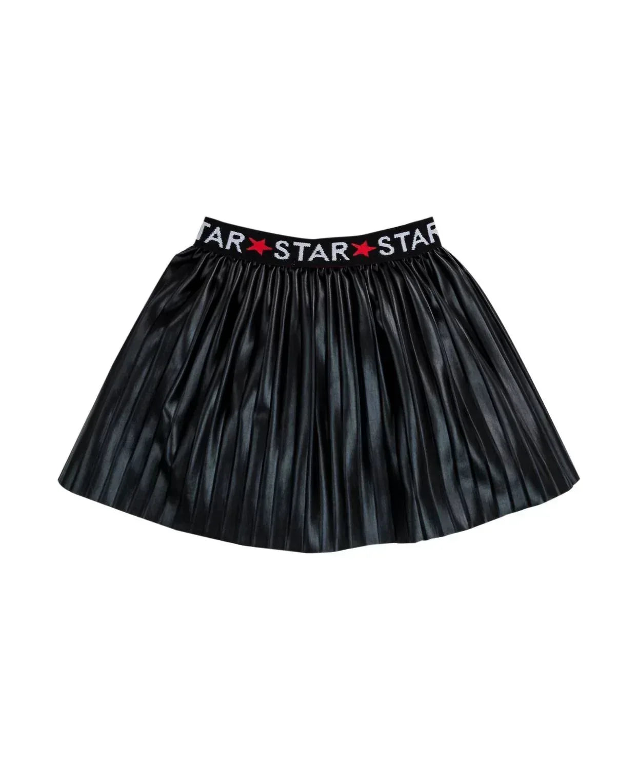 EMC - Girl's Pleated Faux Leather Skirt - Rack Hunt