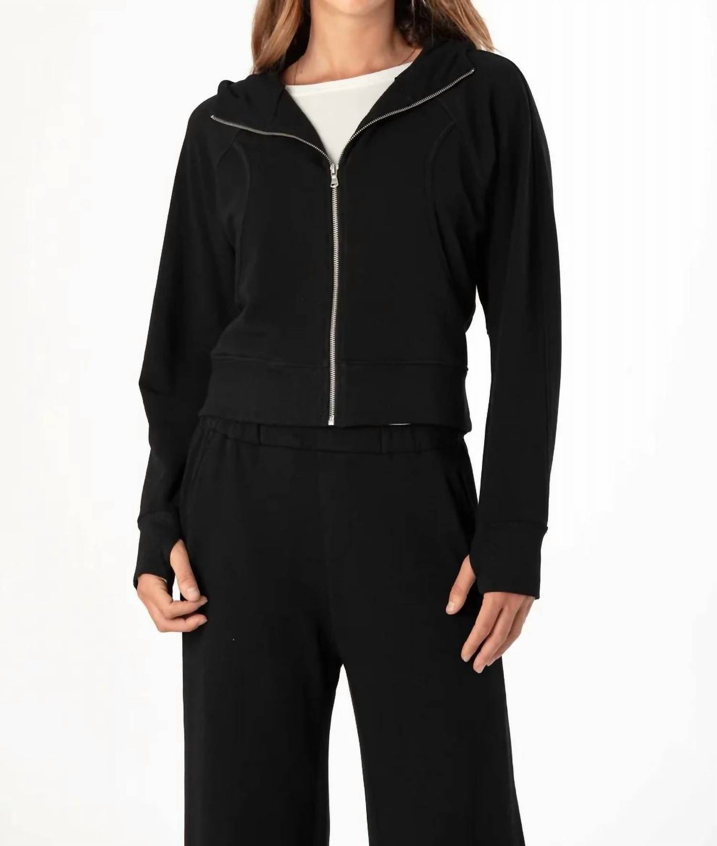 Long Sleeves Zip Up Hoodie
