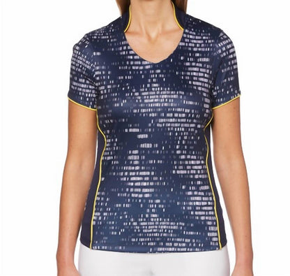 PGA TOUR Womens Printed Golf Polo