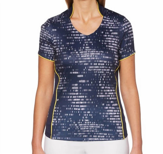 PGA TOUR Womens Printed Golf Polo