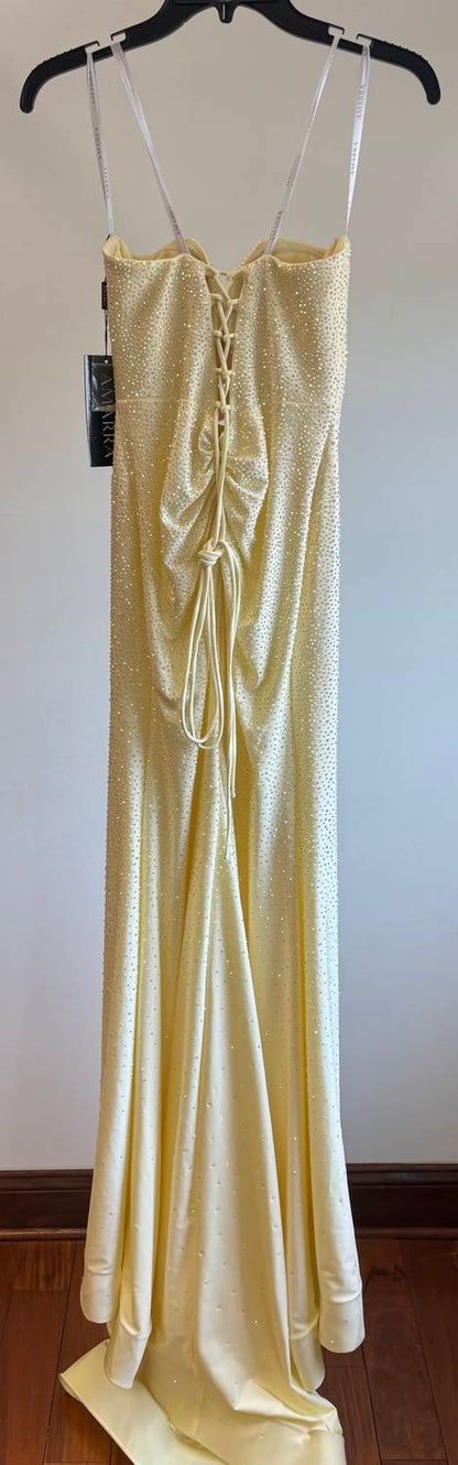 crystal adorned gown