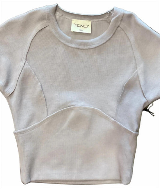 Girl's Rayon Rib Cap Sleeve Tee