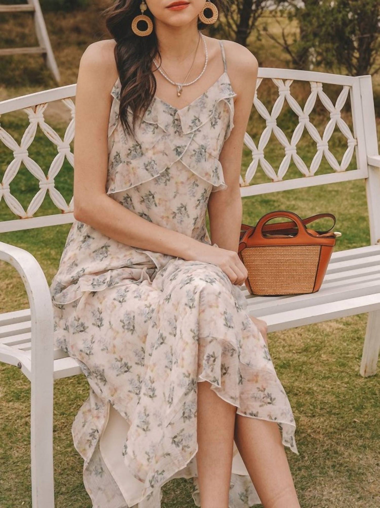 Breezy Floral Midi Dress