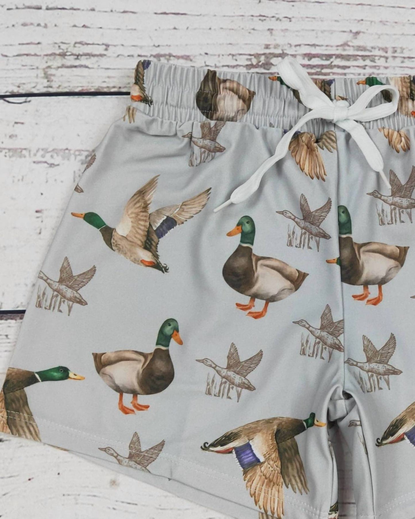 Boy's Mallard Printed Boardshorts