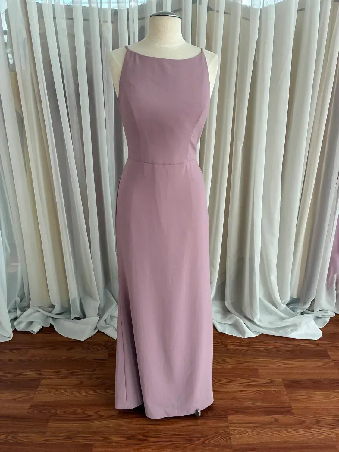 Dessy - Women's Diamond Back Crepe Bridesmaid Dress - Rack Hunt
