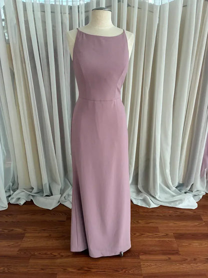 Dessy - Women's Diamond Back Crepe Bridesmaid Dress - Rack Hunt