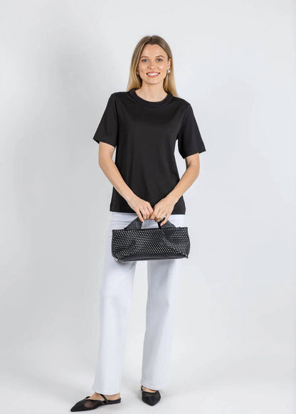 Milla Crochet Crew Tee