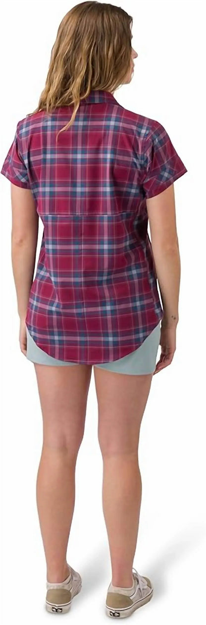 Flylow Gear - Aster Plaid Button-up Shorts Sleeve Shirt - Rack Hunt
