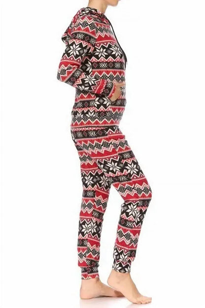 SHOSHO - Holiday Hooded Lounge Set Pajamas - Rack Hunt