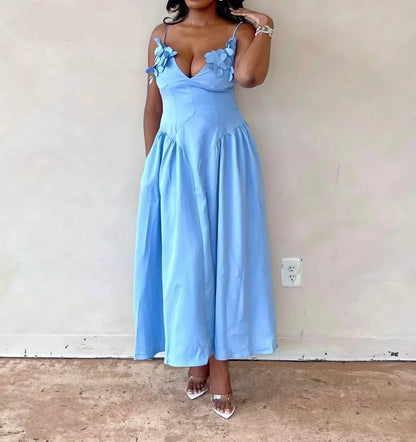 Chicways - Prissy Petals Floral Maxi Dress - Rack Hunt