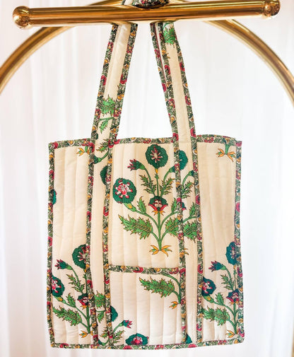Women's Luxe Quilted Large Tote Bag