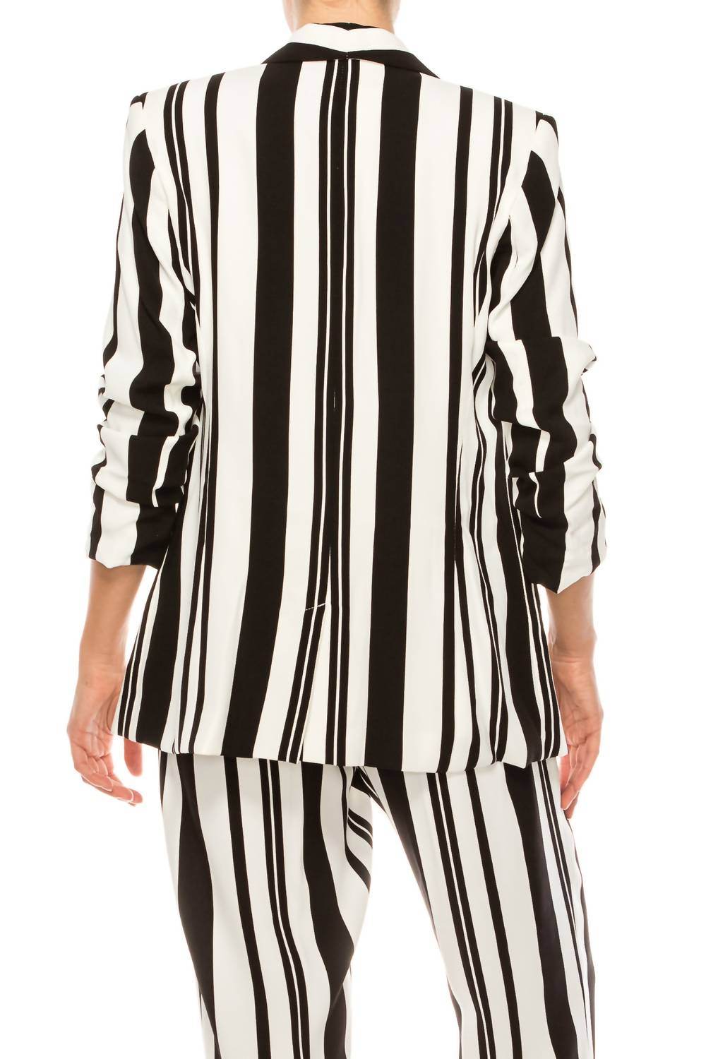 Peter Nygard - Stripe 3/4 Sleeve Blazer - Rack Hunt -