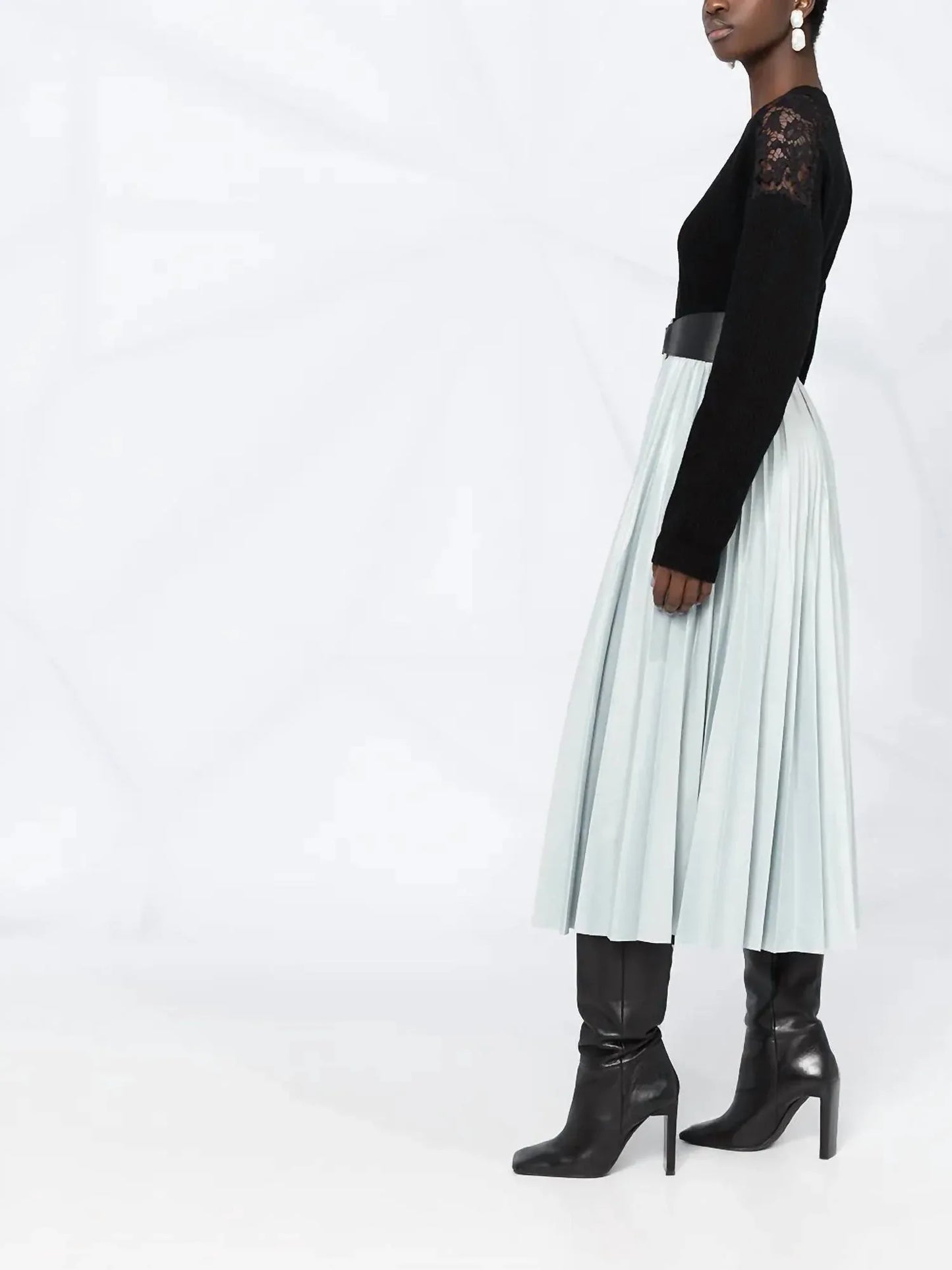 Valentino - Lace Embellished V-neck Jumper - side view - Rack Hunt