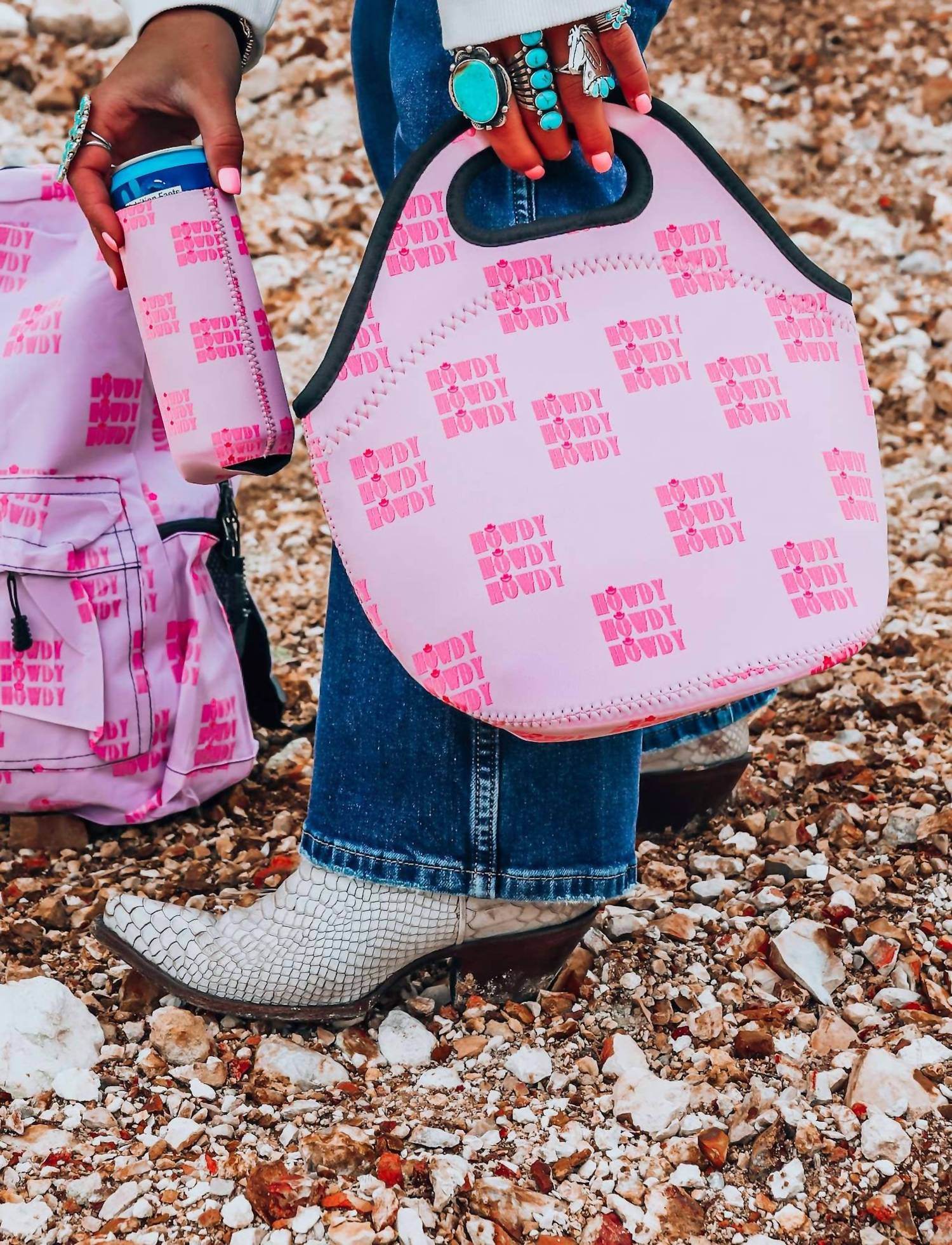 The Front Porch Label - Women's Howdy Lunch Tote Bag - Rack Hunt -