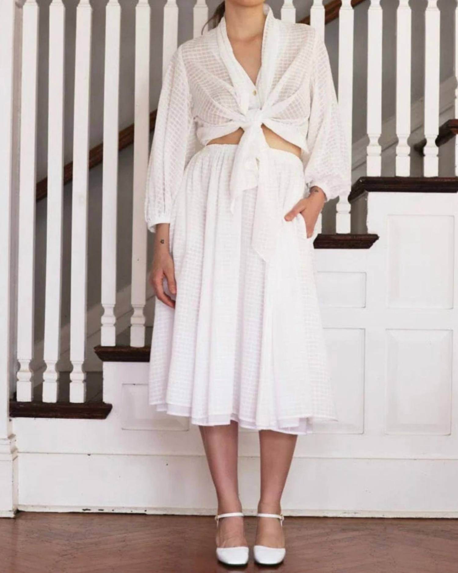 Rose Velvet - Erica Midi Skirt - Rack Hunt -