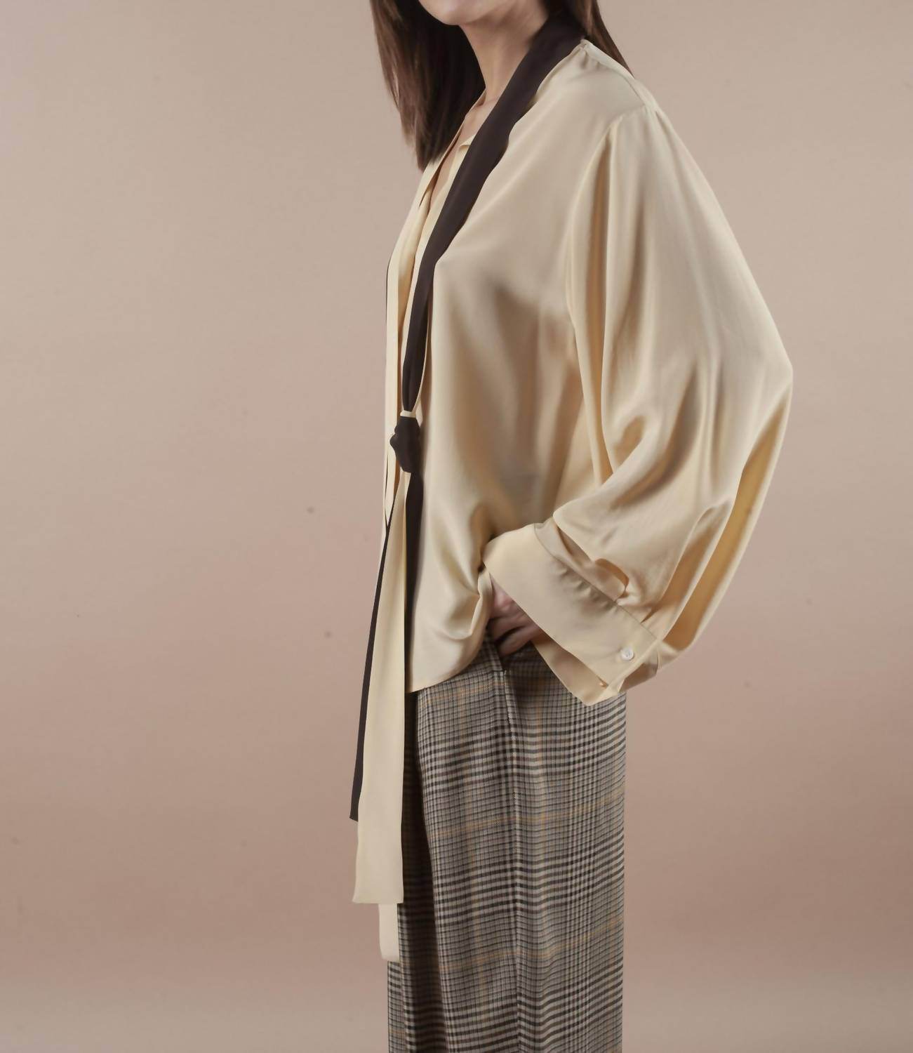 Phisique du Role - Double Scarf Silk Shirt - Rack Hunt