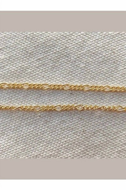 Women's Rounded Figaro Chain Bracelet