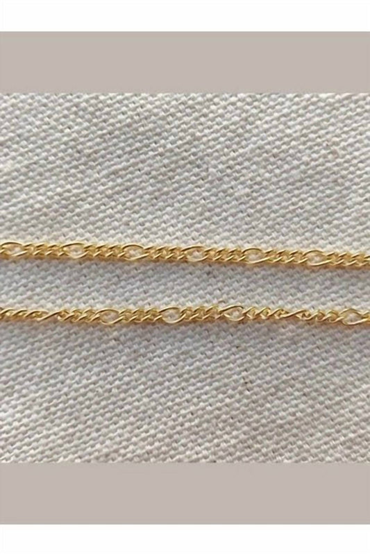 Women's Rounded Figaro Chain Bracelet