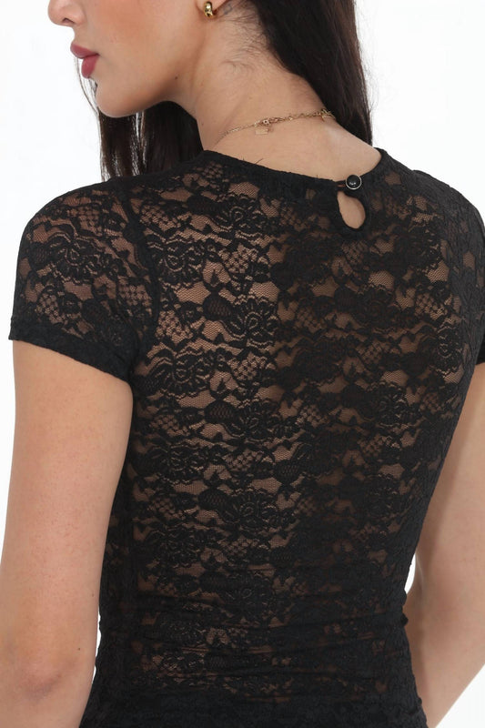 Lace Short Sleeve Tee