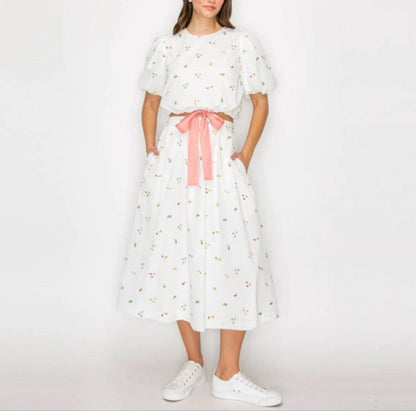 Embroidery Full Skirt