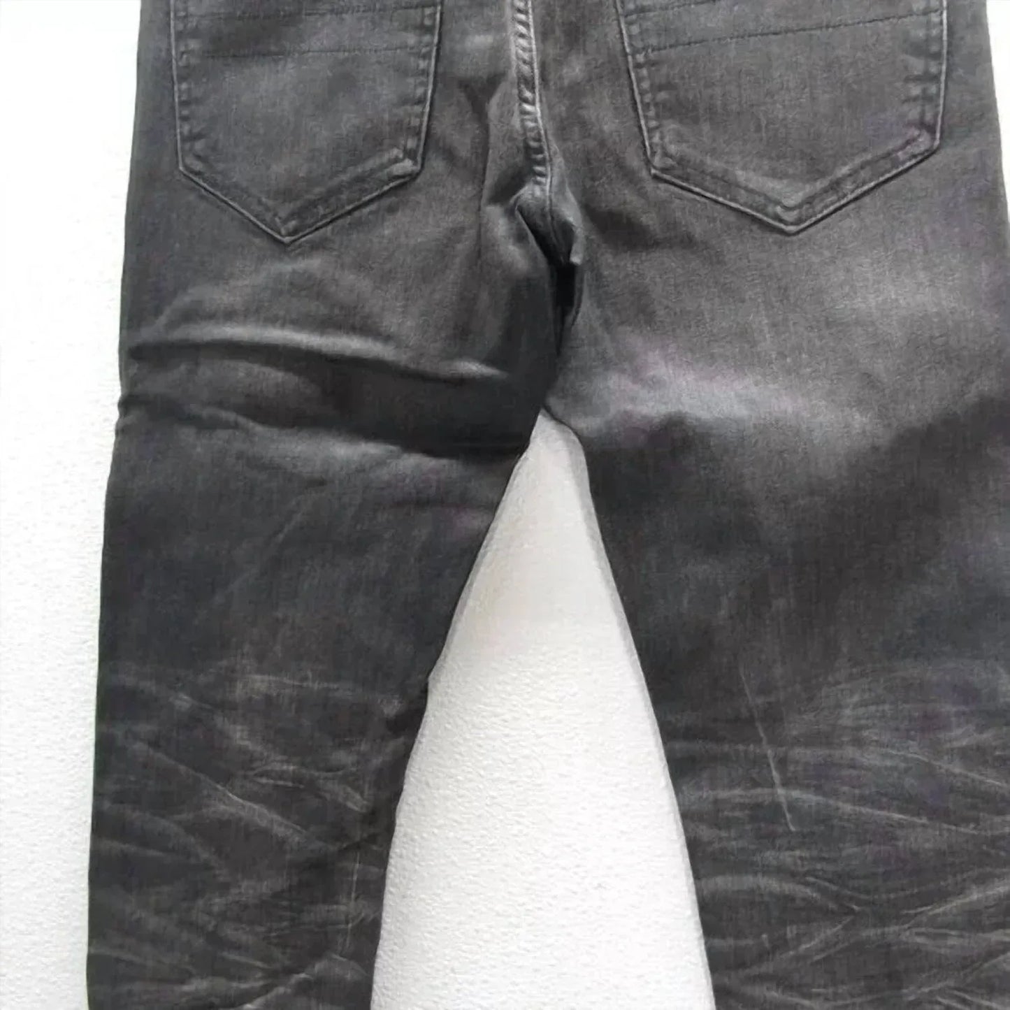Tulones - Men's Biker Coated Denim Jeans - Rack Hunt