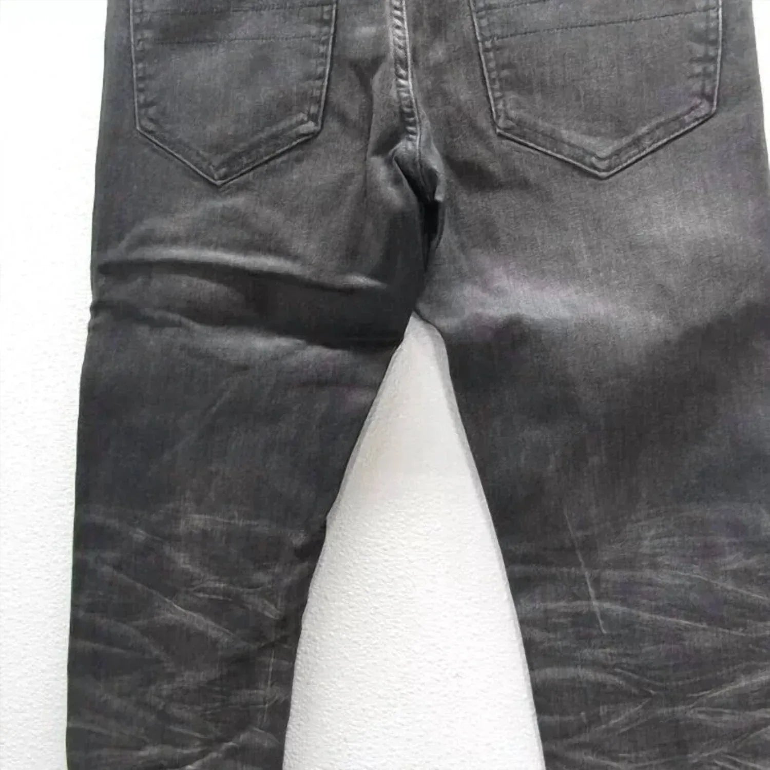 Tulones - Men's Biker Coated Denim Jeans - Rack Hunt
