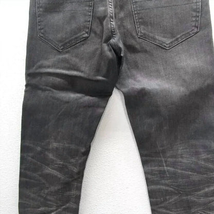 Tulones - Men's Biker Coated Denim Jeans - Rack Hunt